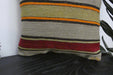 Handmade Turkish Kilim Cushion Cover 40 x 40cm with Insert | Original Anatolian Kilim | Organic Cotton Backing | TK26-C940- Rugs Direct 
