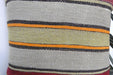 Handmade Turkish Kilim Cushion Cover 40 x 40cm with Insert | Original Anatolian Kilim | Organic Cotton Backing | TK26-C940- Rugs Direct 