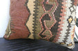 Handmade Turkish Kilim Cushion Cover 40 x 40cm with Insert | Original Anatolian Kilim | Organic Cotton Backing | TK26-C942- Rugs Direct 