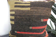 Handmade Turkish Kilim Cushion Cover 40 x 40cm with Insert | Original Anatolian Kilim | Organic Cotton Backing | TK26-C945- Rugs Direct 
