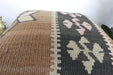 Handmade Turkish Kilim Cushion Cover 40 x 40cm with Insert | Original Anatolian Kilim | Organic Cotton Backing | TK26-C935- Rugs Direct 