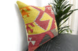 Handmade Turkish Kilim Cushion Cover 40 x 40cm with Insert | Original Anatolian Kilim | Organic Cotton Backing | TK26-C944- Rugs Direct 
