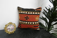Handmade Turkish Kilim Cushion Cover 40 x 40cm with Insert | Original Anatolian Kilim | Organic Cotton Backing | TK26-C947- Rugs Direct 