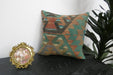 Handmade Turkish Kilim Cushion Cover 40 x 40cm with Insert | Original Anatolian Kilim | Organic Cotton Backing | TK26-C908- Rugs Direct 