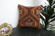 Handmade Turkish Kilim Cushion Cover 40 x 40cm with Insert | Original Anatolian Kilim | Organic Cotton Backing | TK26-C901- Rugs Direct 