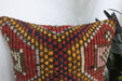 Handmade Turkish Kilim Cushion Cover 40 x 40cm with Insert | Original Anatolian Kilim | Organic Cotton Backing | TK26-C901- Rugs Direct 