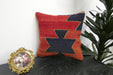Handmade Turkish Kilim Cushion Cover 40 x 40cm with Insert | Original Anatolian Kilim | Organic Cotton Backing | TK26-C902- Rugs Direct 