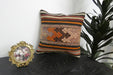 Handmade Turkish Kilim Cushion Cover 40 x 40cm with Insert | Original Anatolian Kilim | Organic Cotton Backing | TK26-C907- Rugs Direct 