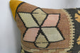 Handmade Turkish Kilim Cushion Cover 40 x 40cm with Insert | Original Anatolian Kilim | Organic Cotton Backing | TK26-C905- Rugs Direct 