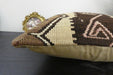 Handmade Turkish Kilim Cushion Cover 40 x 40cm with Insert | Original Anatolian Kilim | Organic Cotton Backing | TK26-C906- Rugs Direct 