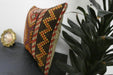 Handmade Turkish Kilim Cushion Cover 40 x 40cm with Insert | Original Anatolian Kilim | Organic Cotton Backing | TK26-C924- Rugs Direct