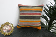 Handmade Turkish Kilim Cushion Cover 40 x 40cm with Insert | Original Anatolian Kilim | Organic Cotton Backing | TK26-C926- Rugs Direct 
