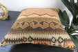 Handmade Turkish Kilim Cushion Cover 40 x 40cm with Insert | Original Anatolian Kilim | Organic Cotton Backing | TK26-C921- Rugs direct 