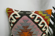 Handmade Turkish Kilim Cushion Cover 40 x 40cm with Insert | Original Anatolian Kilim | Organic Cotton Backing | TK26-C922- Rugs Direct 