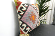 Handmade Turkish Kilim Cushion Cover 40 x 40cm with Insert | Original Anatolian Kilim | Organic Cotton Backing | TK26-C922- Rugs Direct 