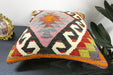 Handmade Turkish Kilim Cushion Cover 40 x 40cm with Insert | Original Anatolian Kilim | Organic Cotton Backing | TK26-C922- Rugs Direct 