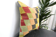 Handmade Turkish Kilim Cushion Cover 40 x 40cm with Insert | Original Anatolian Kilim | Organic Cotton Backing | TK26-C919- Rugs Direct 