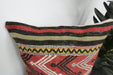 Handmade Turkish Kilim Cushion Cover 40 x 40cm with Insert | Original Anatolian Kilim | Organic Cotton Backing | TK26-C920- Rugs Direct 