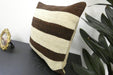 Handmade Turkish Kilim Cushion Cover 40 x 40cm with Insert | Original Anatolian Kilim | Organic Cotton Backing | TK26-C9140- Rugs Direct 