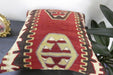 Handmade Turkish Kilim Cushion Cover 40 x 40cm with Insert | Original Anatolian Kilim | Organic Cotton Backing | TK26-C910- Rugs Direct 