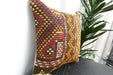 Handmade Turkish Kilim Cushion Cover 40 x 40cm with Insert | Original Anatolian Kilim | Organic Cotton Backing | TK26-C911- Rugs Direct 