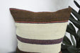 Handmade Turkish Kilim Cushion Cover 40 x 40cm with Insert | Original Anatolian Kilim | Organic Cotton Backing | TK26-C914- Rugs Direct 