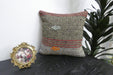 Handmade Turkish Kilim Cushion Cover 40 x 40cm with Insert | Original Anatolian Kilim | Organic Cotton Backing | TK26-C918- Rugs Direct 