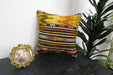 Handmade Turkish Kilim Cushion Cover 40 x 40cm with Insert | Original Anatolian Kilim | Organic Cotton Backing | TK26-C900- Rugs Direct 