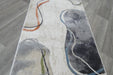 Retro Distressed Abstract Stone Shapes Aroha Runner 80cm Wide x Cut to Order- Rugs Direct 