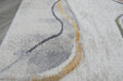 Retro Distressed Abstract Stone Shapes Aroha Runner 80cm Wide x Cut to Order- Rugs Direct 