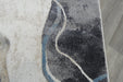 Retro Distressed Abstract Stone Shapes Aroha Runner 80cm Wide x Cut to Order- Rugs Direct 