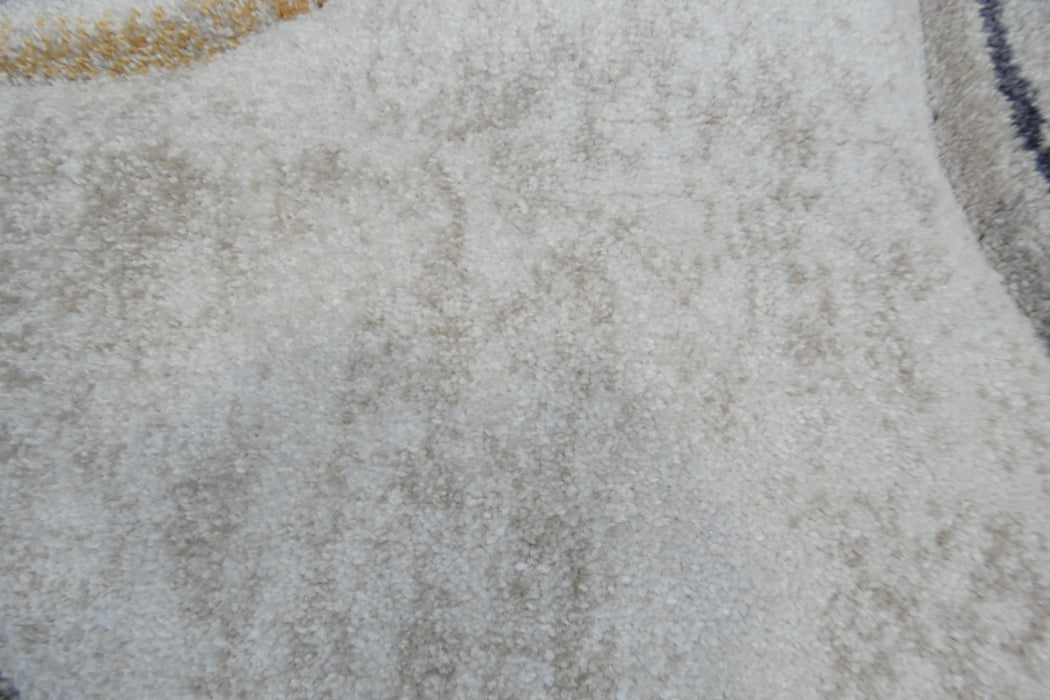 Retro Distressed Abstract Stone Shapes Aroha Runner 80cm Wide x Cut to Order- Rugs Direct 