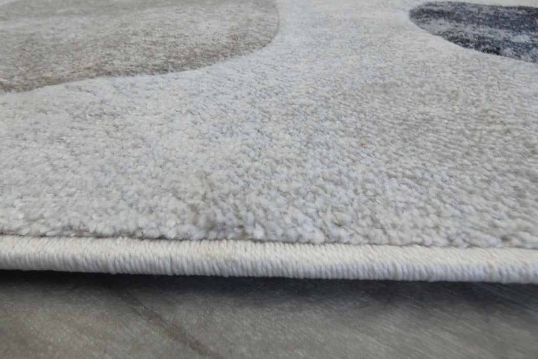 Contemporary Abstract Organic Pebble Aroha Runner 80cm Wide x Cut to Order- Rugs Direct 