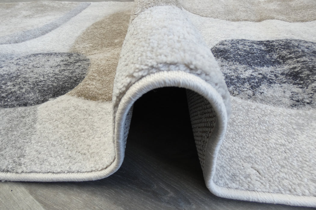 Contemporary Abstract Organic Pebble Aroha Runner 80cm Wide x Cut to Order- Rugs Direct 