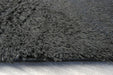 Plush Luxury Solid Black Dream Shaggy Runner 100cm Wide x Cut to Order- Rugs Direct 