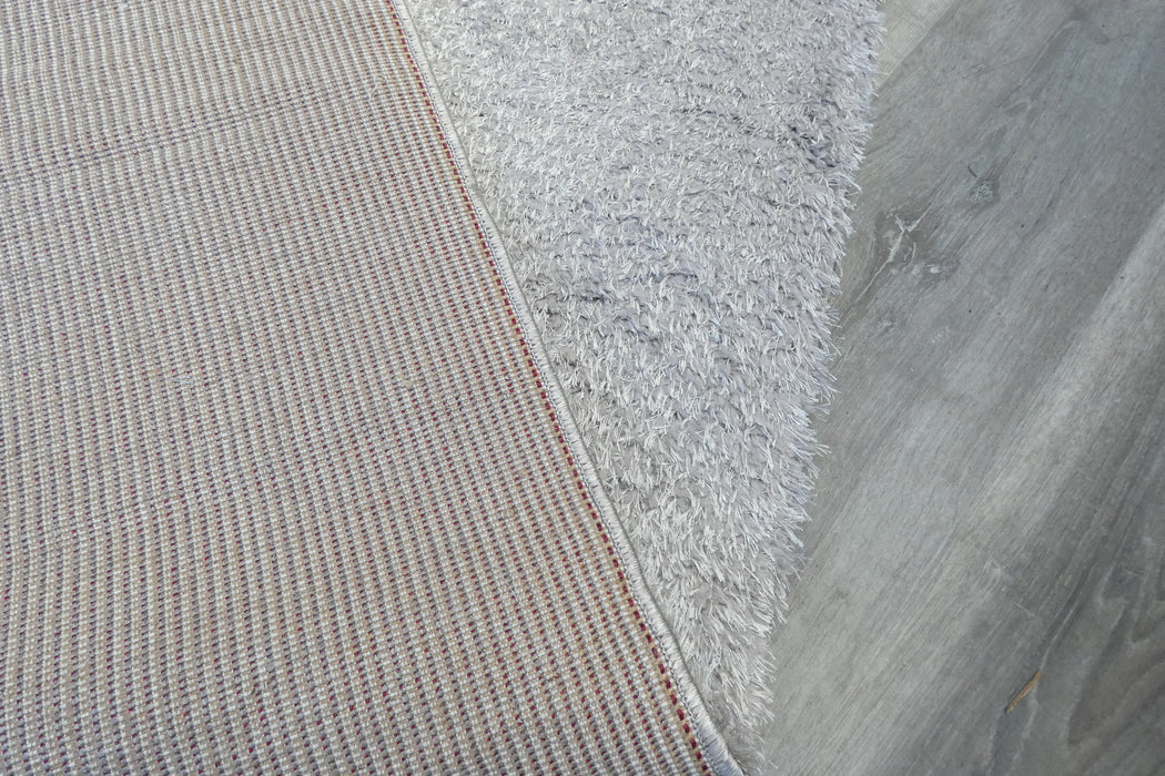Plush Luxury Solid Grey Dream Shaggy Runner 100cm Wide x Cut to Order- Rugs Direct 