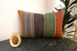 Handmade Anatolian Kilim Cushion Cover with Insert 40 x 60cm | Vintage Turkish Wool Lumbar Pillow | Organic Cotton Back | TK26-C803- Rugs Direct 