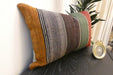Handmade Anatolian Kilim Cushion Cover with Insert 40 x 60cm | Vintage Turkish Wool Lumbar Pillow | Organic Cotton Back | TK26-C803- Rugs Direct