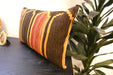 Handmade Anatolian Kilim Cushion Cover with Insert 40 x 60cm | Vintage Turkish Wool Lumbar Pillow | Organic Cotton Back | TK26-C699- Rugs Direct 