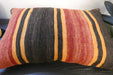 Handmade Anatolian Kilim Cushion Cover with Insert 40 x 60cm | Vintage Turkish Wool Lumbar Pillow | Organic Cotton Back | TK26-C699- Rugs Direct 