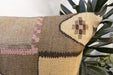 Handmade Anatolian Kilim Cushion Cover with Insert 40 x 60cm | Vintage Turkish Wool Lumbar Pillow | Organic Cotton Back | TK26-C804- Rugs Direct 