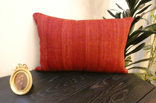Handmade Anatolian Kilim Cushion Cover with Insert 40 x 60cm | Vintage Turkish Wool Lumbar Pillow | Organic Cotton Back | TK26-C660- Rugs Direct 