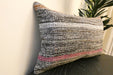 Handmade Anatolian Kilim Cushion Cover with Insert 40 x 60cm | Vintage Turkish Wool Lumbar Pillow | Organic Cotton Back | TK26-C698- Rugs Direct 