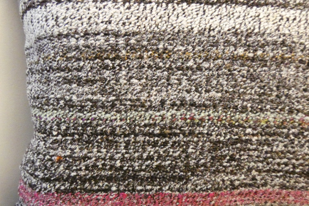 Handmade Anatolian Kilim Cushion Cover with Insert 40 x 60cm | Vintage Turkish Wool Lumbar Pillow | Organic Cotton Back | TK26-C698- Rugs Direct 