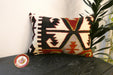 Handmade Anatolian Kilim Cushion Cover with Insert 40 x 60cm | Vintage Turkish Wool Lumbar Pillow | Organic Cotton Back | TK26-C808- Rugs Direct 