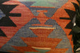 Handmade Anatolian Kilim Cushion Cover with Insert 40 x 60cm | Vintage Turkish Wool Lumbar Pillow | Organic Cotton Back | TK26-C612- Rugs Direct 