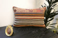 Handmade Anatolian Kilim Cushion Cover with Insert 40 x 60cm | Vintage Turkish Wool Lumbar Pillow | Organic Cotton Back | TK26-C613- Rugs Direct 