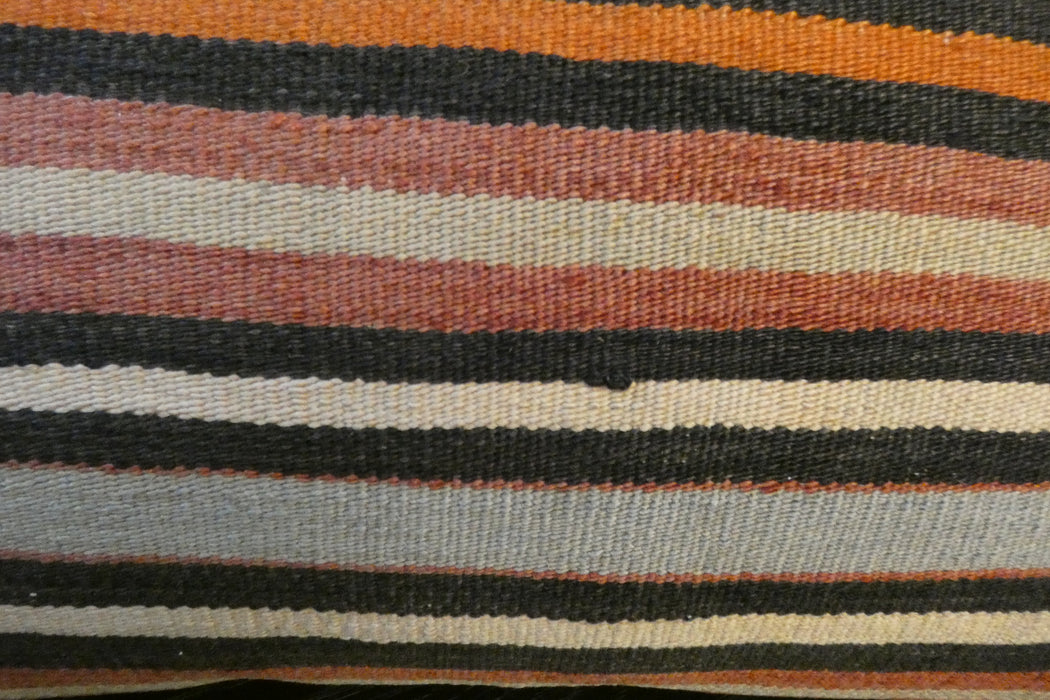 Handmade Anatolian Kilim Cushion Cover with Insert 40 x 60cm | Vintage Turkish Wool Lumbar Pillow | Organic Cotton Back | TK26-C613- Rugs Direct 