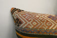 Handmade Anatolian Kilim Cushion Cover with Insert 40 x 60cm | Vintage Turkish Wool Lumbar Pillow | Organic Cotton Back | TK26-C613- Rugs Direct 