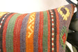Handmade Anatolian Kilim Cushion Cover with Insert 40 x 60cm | Vintage Turkish Wool Lumbar Pillow | Organic Cotton Back | TK26-C614- Rugs Direct 